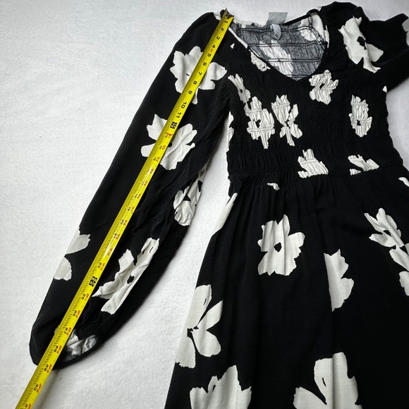 Ava & Liv Women's Size X Plus Size Balloon Long Sleeve Smocked Bodice Dress Maxi - Picture 15 of 15